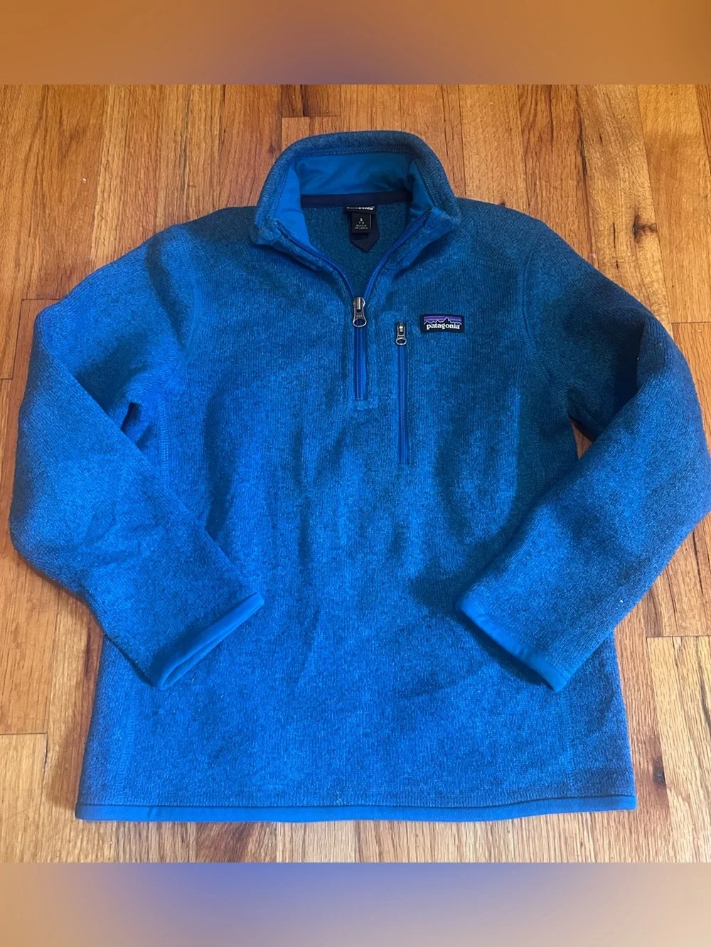 Patagonia Teal and Royal Blue Fleece Jacket